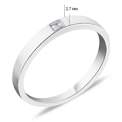 Серебряное кольцо с фианитом (арт. 7501/5940)