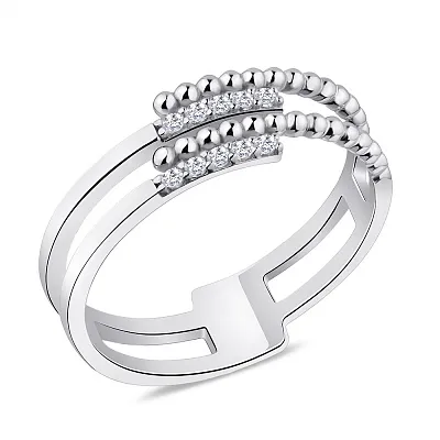 Серебряное кольцо с фианитами  (арт. 7501/5932)