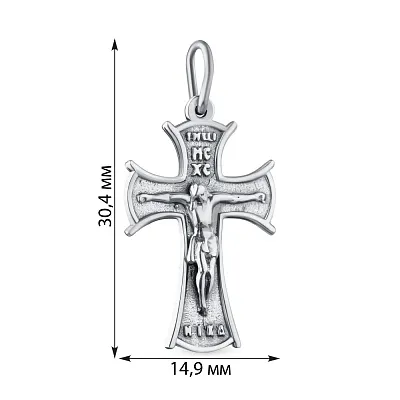 Серебряный крестик с чернением (арт. 7904/7048.10)