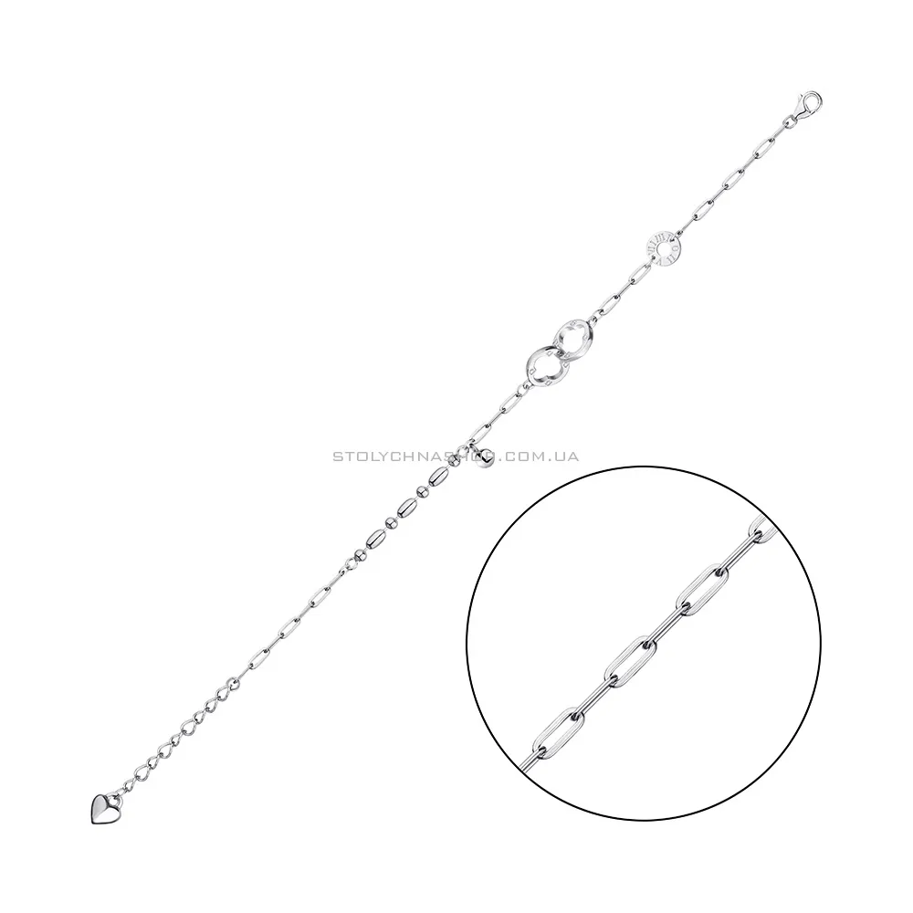 Срібний браслет (арт. 7509/3814) - цена