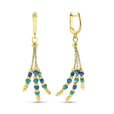 Серьги из желтого золота Francelli (арт. 1091271жсбрз)