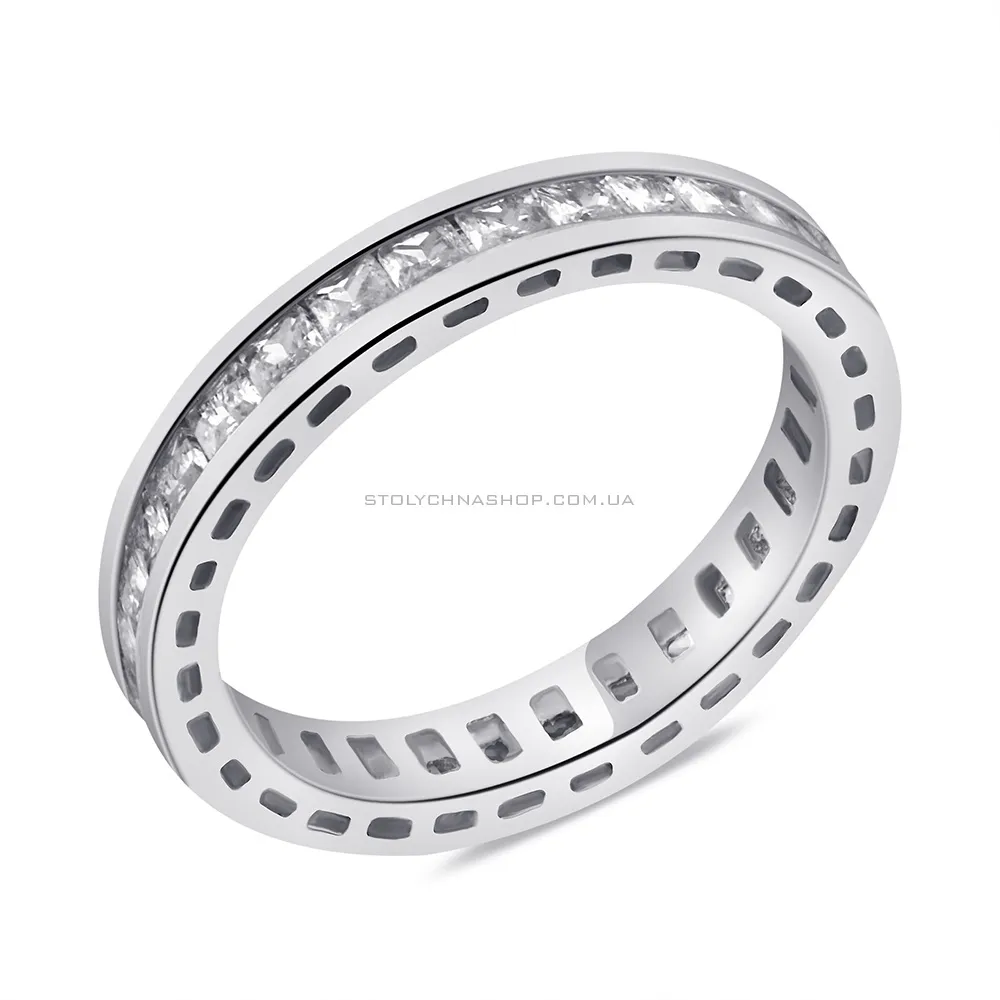 Серебряное кольцо с фианитами (арт. 7501/6588) - цена