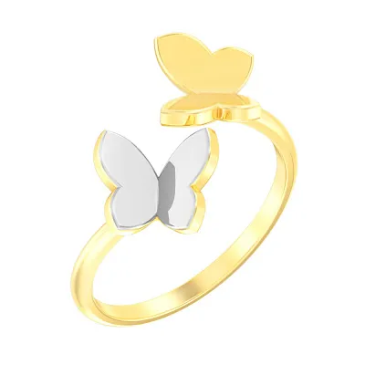 Золотое кольцо «Бабочки» (арт. 141059жб)
