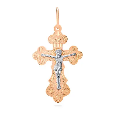 Православний золотий хрестик з розп'яттям (арт. 511501р)