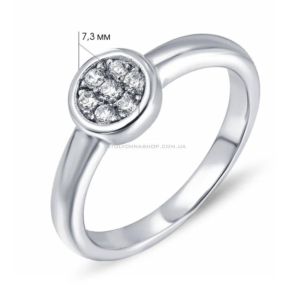 Серебряное кольцо с фианитами (арт. 7501/4249)