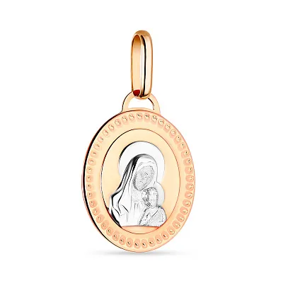 Ладанка «Діва Марія з немовлям» з золота (арт. 423889)