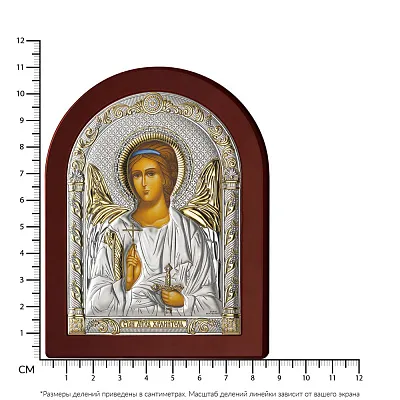 Серебряная икона «Ангел Хранитель» (110х70 мм) (арт. 84123 2LORO)