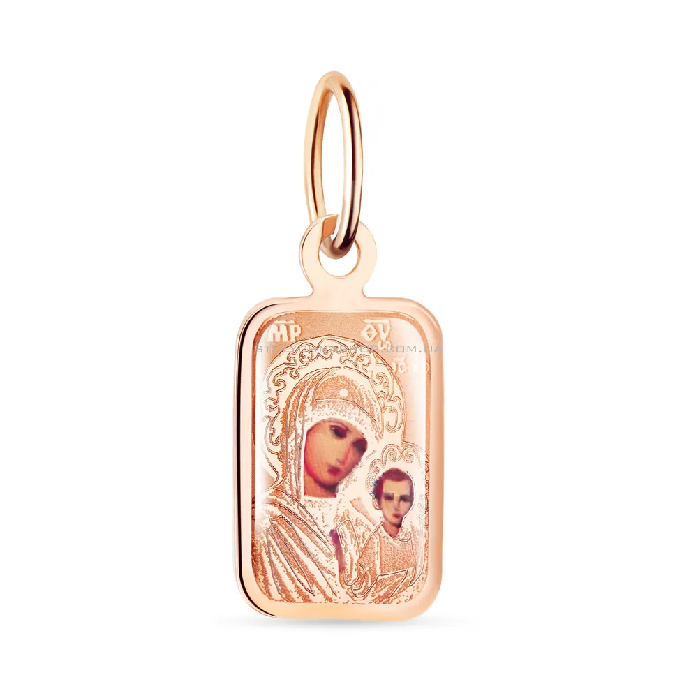 Золота ладанка «Матір Божа Казанська» (арт. 422245К) - цена