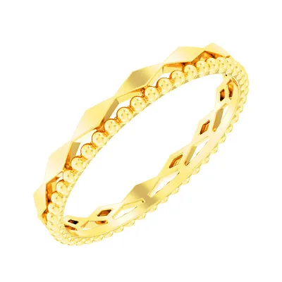 Тонкое кольцо из желтого золота  (арт. 140947ж)
