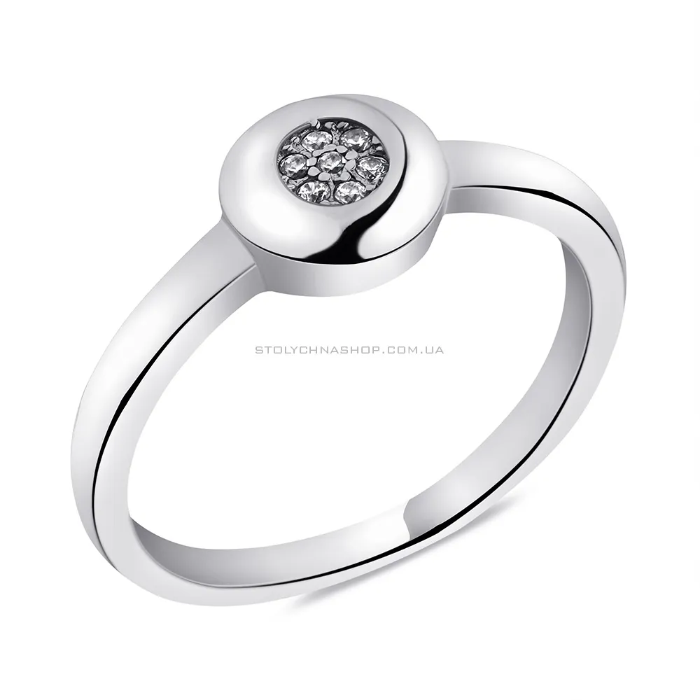 Серебряное кольцо с фианитами (арт. 05012892) - цена