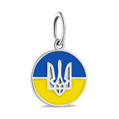 Подвес из серебра Герб Украины (арт. 7503/А033егжпю)