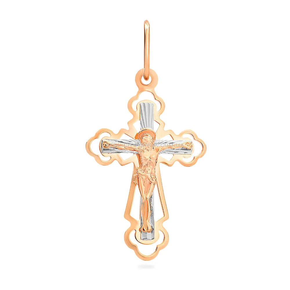 Крестик с распятием из золота  (арт. 520299)