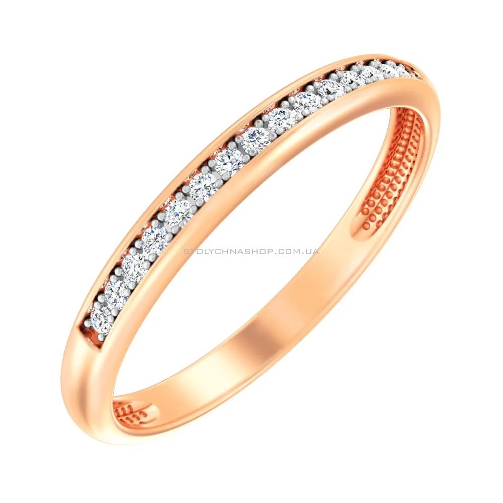 Золотое кольцо с бриллиантами (арт. К011020015)