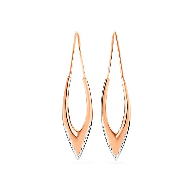 Серьги из красного золота (арт. 100004/1)