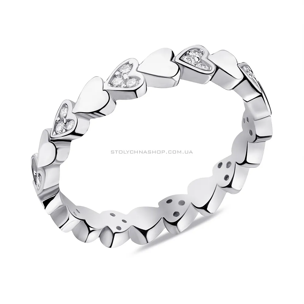 Серебряное кольцо с фианитами (арт. 7501/6218)