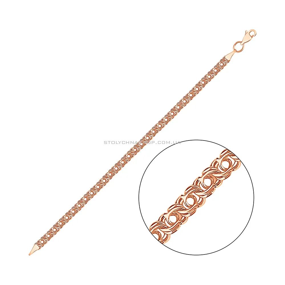 Золотий браслет плетіння Бісмарк козацький (арт. 31/2056) - цена