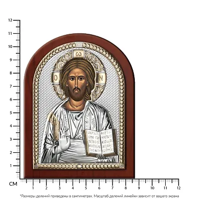 Срібна ікона "Спаситель" (110х75 мм) (арт. 84000 2LORO)
