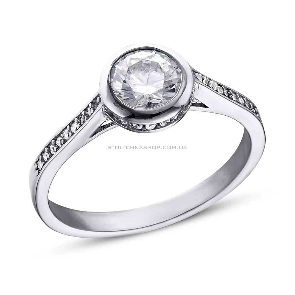 Серебряное кольцо с фианитами (арт. 7501/3418)