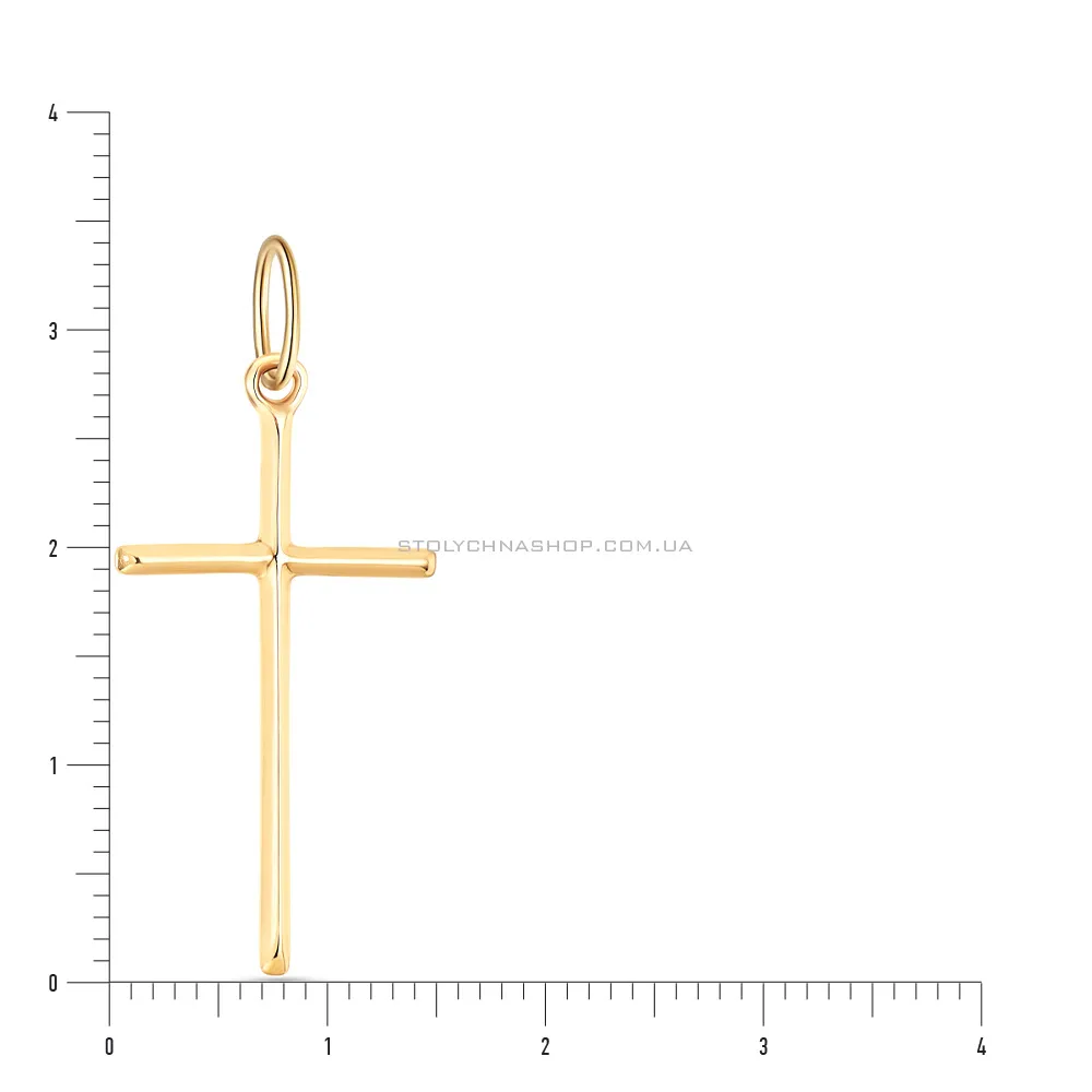 Золота підвіска-хрестик (арт. 501010ж) - 2 - цена