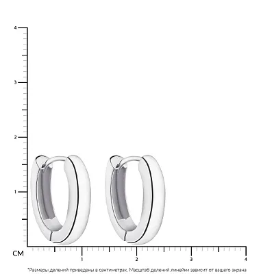 Серьги из серебра без камней (арт. 7502/4886)