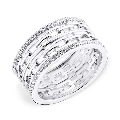 Серебряное кольцо с фианитами Trendy Style (арт. 7501/4319)
