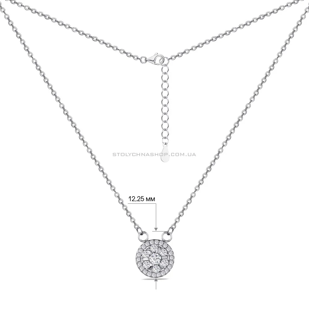 Колье из серебра с фианитами (арт. 7507/1271) - 3 - цена