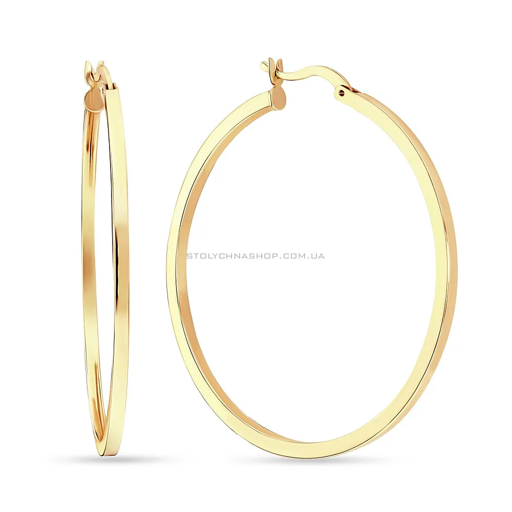 Сережки кольца золотые (арт. 101103ж)