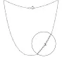 Колье серебряное без камней  (арт. 7507/1370)