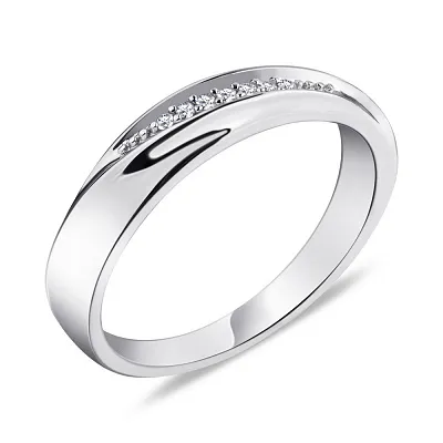 Серебряное кольцо с белыми фианитами (арт. 7501/5182)