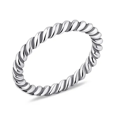 Серебряное кольцо "Спираль" без камней  (арт. 7901/5903)