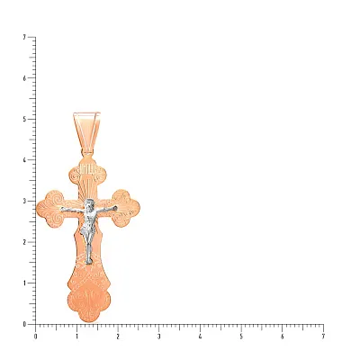 Нательный крестик из золота с распятием  (арт. 515901р)