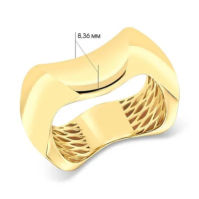 Широкое кольцо из желтого золота (арт. 155311ж)