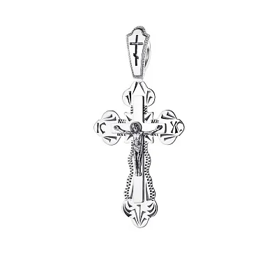 Хрестик зі срібла (арт. 7904/311133-Чис)