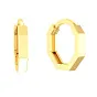 Золотые сережки-кольца в желтом цвете металла (арт. 110852ж)