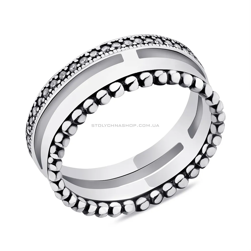 Серебряное кольцо с фианитами  (арт. 7901/6184)