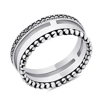 Серебряное кольцо с фианитами  (арт. 7901/6184)