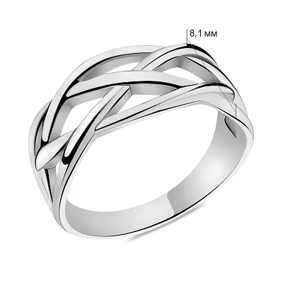 Серебряное кольцо без камней (арт. 7501/323кю)