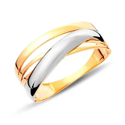 Золотое кольцо Синергия в желтом цвете металла (арт. 140533ж)