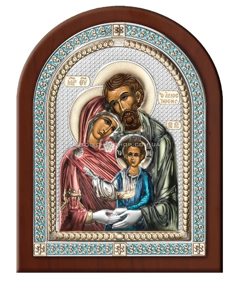 Икона "Святое Семейство" из серебра (260х210 мм) (арт. 85141 5LCOL)