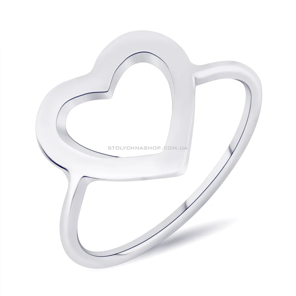 Срібна каблучка "Серце" (арт. 7501/6066) - цена