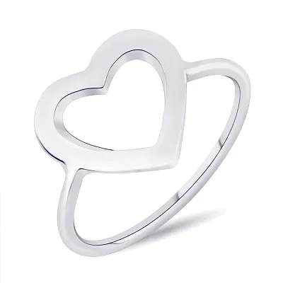 Серебряное кольцо "Сердце" (арт. 7501/6066)