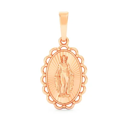 Золота ладанка Діва Марія (арт. 440941а)