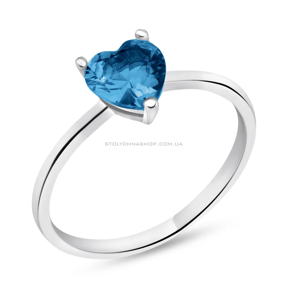 Серебряное кольцо Сердце  (арт. 7501/618Плкп) - цена