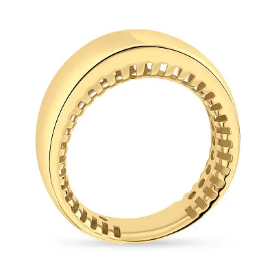 Золотое объемное кольцо Francelli в желтом цвете металла  (арт. е155170ж)