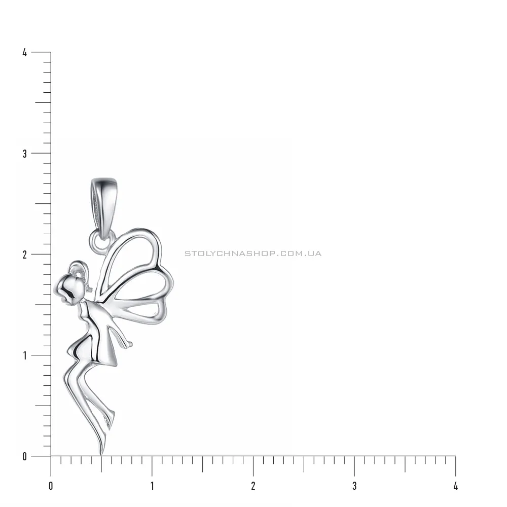 Срібна підвіска «Фея» (арт. 7503/2596) - 2 - цена