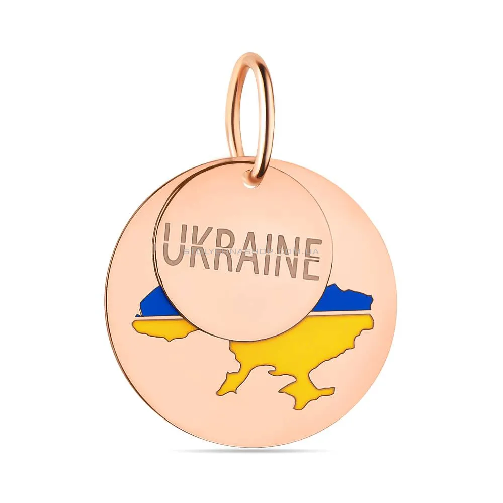 Золотой кулон Украина (арт. 440737есж) - цена