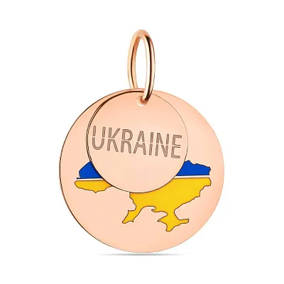 Золотой кулон Украина (арт. 440737есж)
