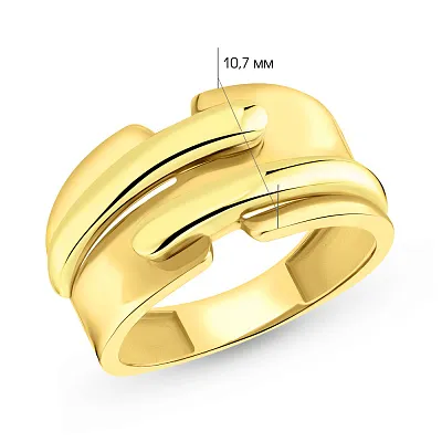 Широкое кольцо из желтого золота (арт. 155209ж)