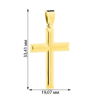 Хрестик з жовтого золота (арт. 440482ж)