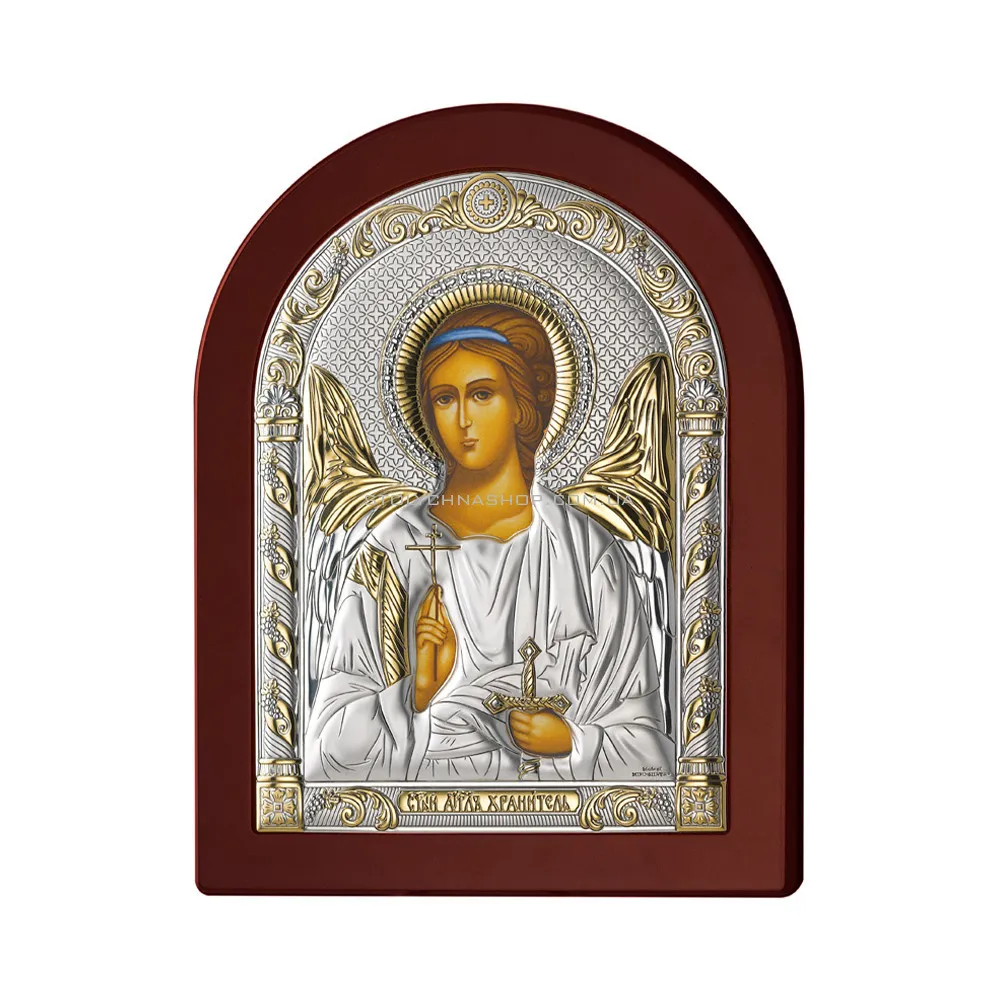 Серебряная икона «Ангел Хранитель» (180х140 мм) (арт. 84123 3LORO) - цена